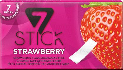 7 Stick Chewing Gum Strawberry